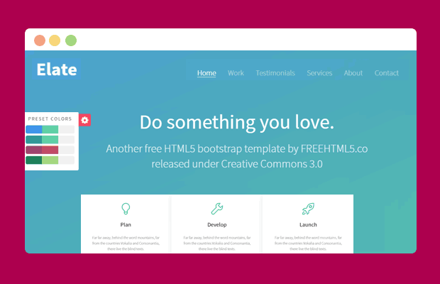 基于jQuery bootstrap的网站模板